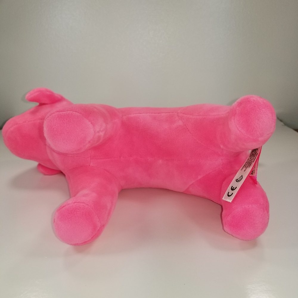 PINK Victoria's Secert Pink Nation Limited Edition Pink & Silver Plush Dog - Picture 8 of 9